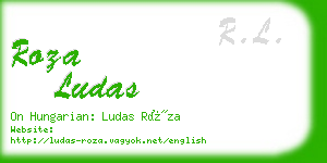 roza ludas business card